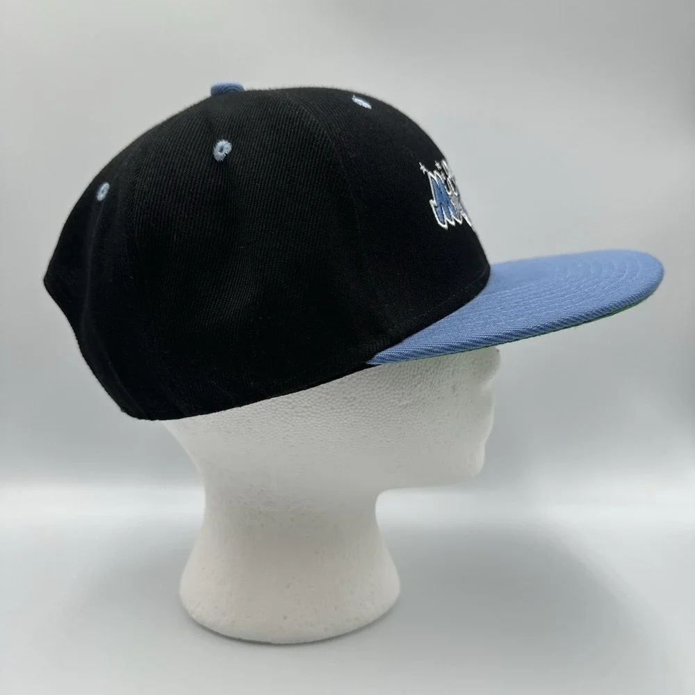 Orlando Magic Hat Cap Snap Back Mens One Size Black Blue NBA Basketball Y2K